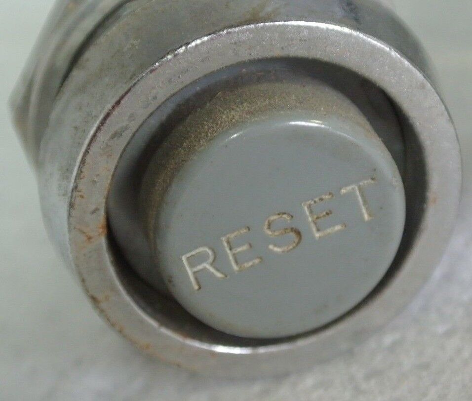 LOT of 4 "RESET" PUSH BUTTONS - BRAND NAME UNKNOWN