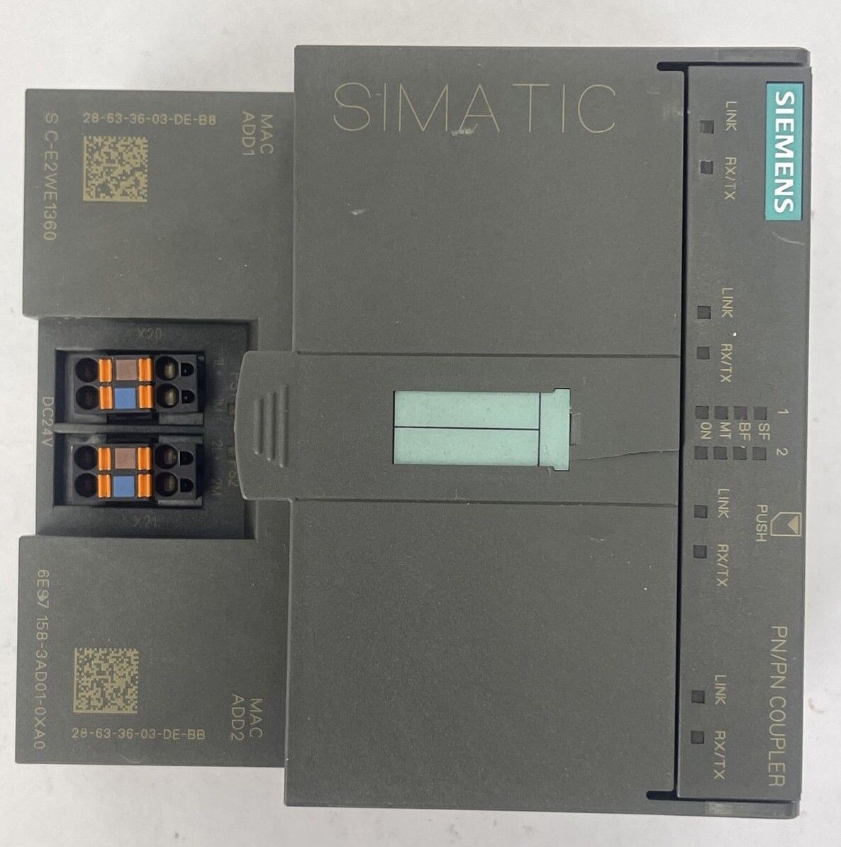 SIEMENS 1P 6ES7 158-3AD01-0XA0 SMATIC S7 PN/PN COUPLER