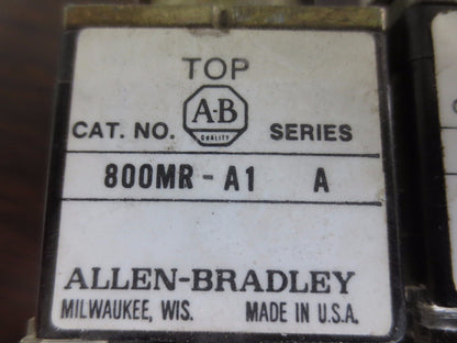 ALLEN-BRADLEY 800MR-A1, 800MR-A2, 800MR-A6 PUSHBUTTONS & 2-POS. SELECTOR SWITCH