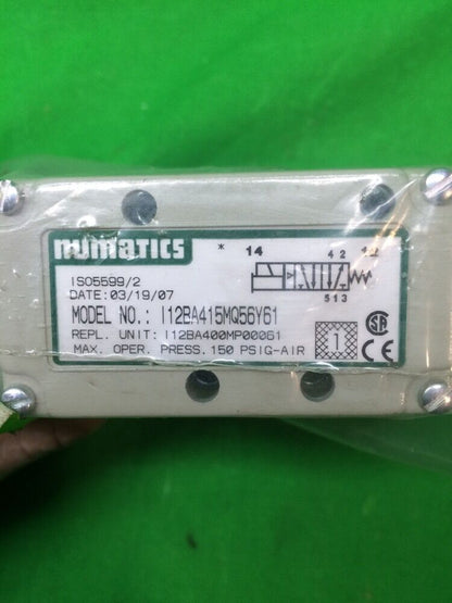 NUMATICS MANIFOLD SOLENOID VALVE 12BA415MQ56Y61,236-384B 24VDC-4WATTS W/ BRIDGE