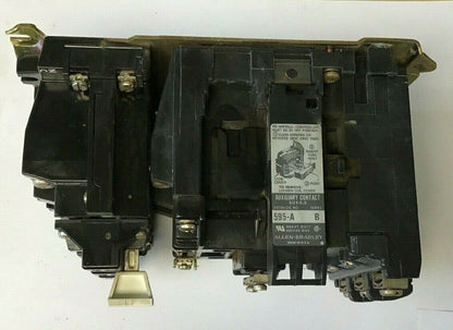 ALLEN BRADLEY 509-B0D SER.B SIZE 1 STARTER 10HP 575V 3-5POLE 27AMP W29 HEATERS