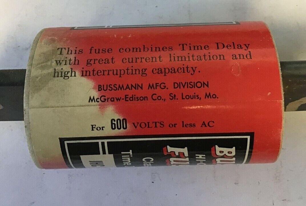 BUSS JHC25 HI CAP 225A TIME DELAY FUSE 600VAC CLASS J*