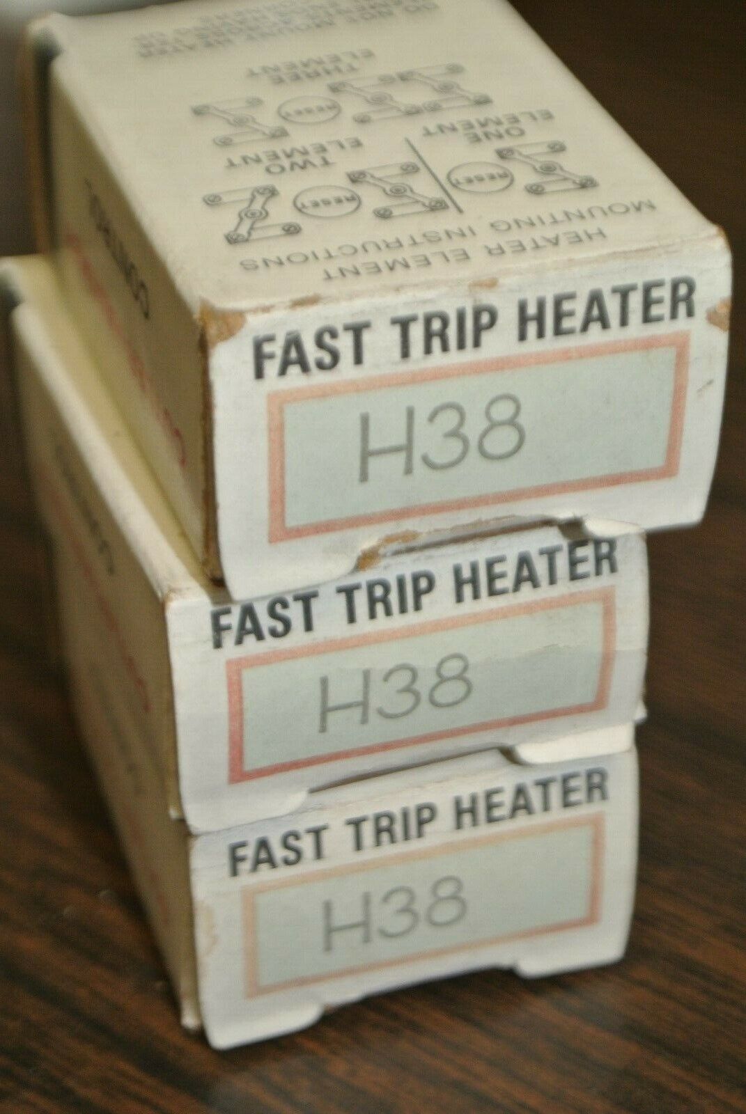 LOT of 3 / CUTLER-HAMMER H38 THERMAL OVERLOAD HEATER ELEMENT