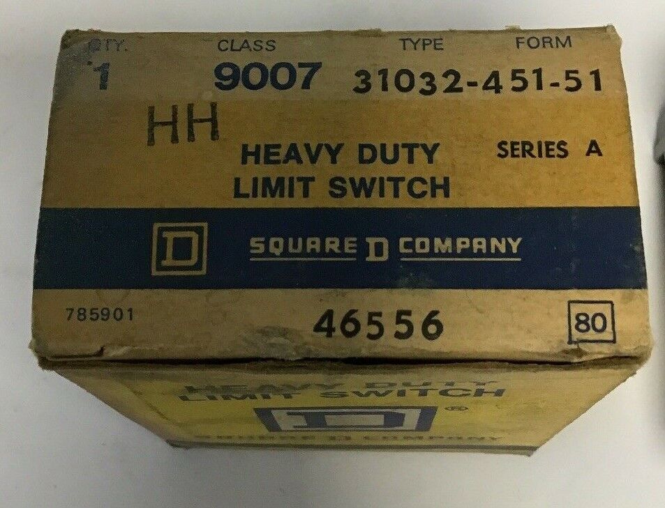 SQUARE D 9007 31032-451-51 HEAVY DUTY LIMIT SWITCH SERIES A