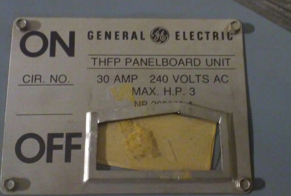 GE General Electric Fused Panelboard Switch THFP221L - 30A, 2-Pole, 240V