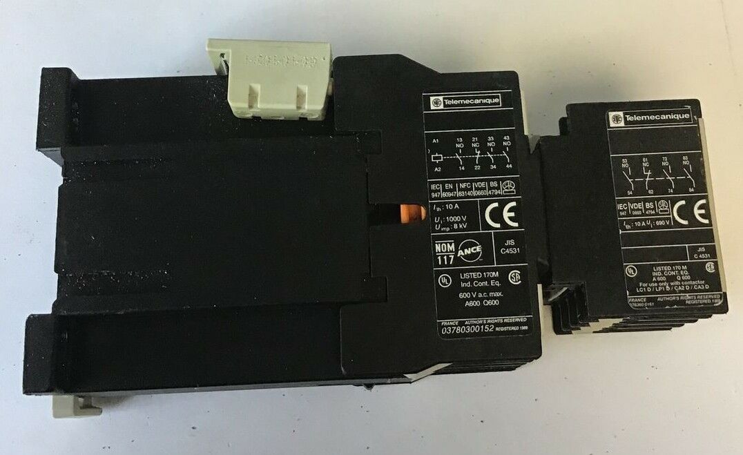 TELEMECANIQUE CA3DN62BDREQ3548G6 RELAY CONTROL W/ LA1DN31 W/ LA4DB1B **LOTOF3**