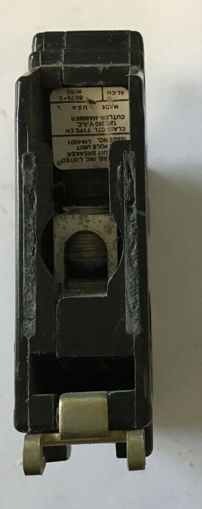 CUTLER HAMMER CH130 CIRCUIT BREAKER 120/240VAC CLASS CTL 30A 1POLE **LOTOF2**