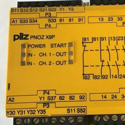 PILZ PZE9 110VAC/8S1O SAFTEY RELAY 110VAC 10,5VA 50-60HZ