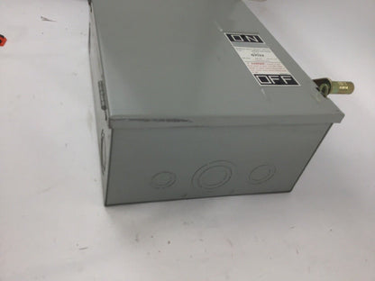 FEDERAL PACIFIC/CHALLENGER GEN DUTY SAFETY SWITCH G7132 100AMP 240VAC/250VDC