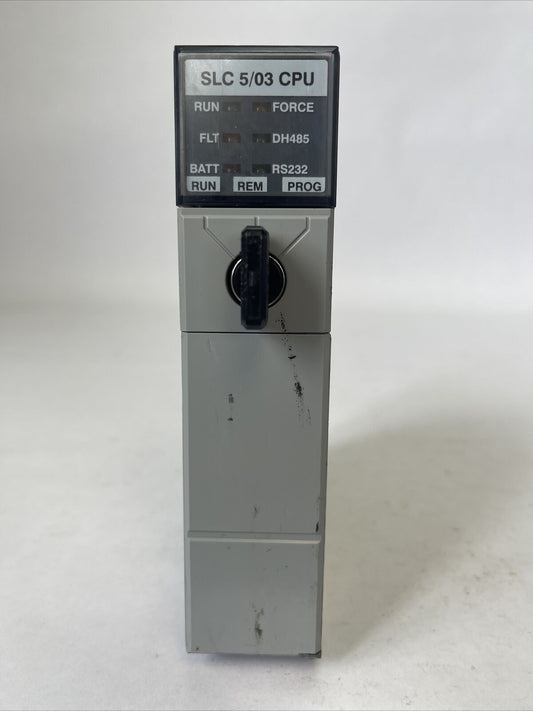 ALLEN BRADLEY 1747-L532 SER E PROC REV 8 PROCESSOR UNIT 1747-OS302 SER C FRN 10