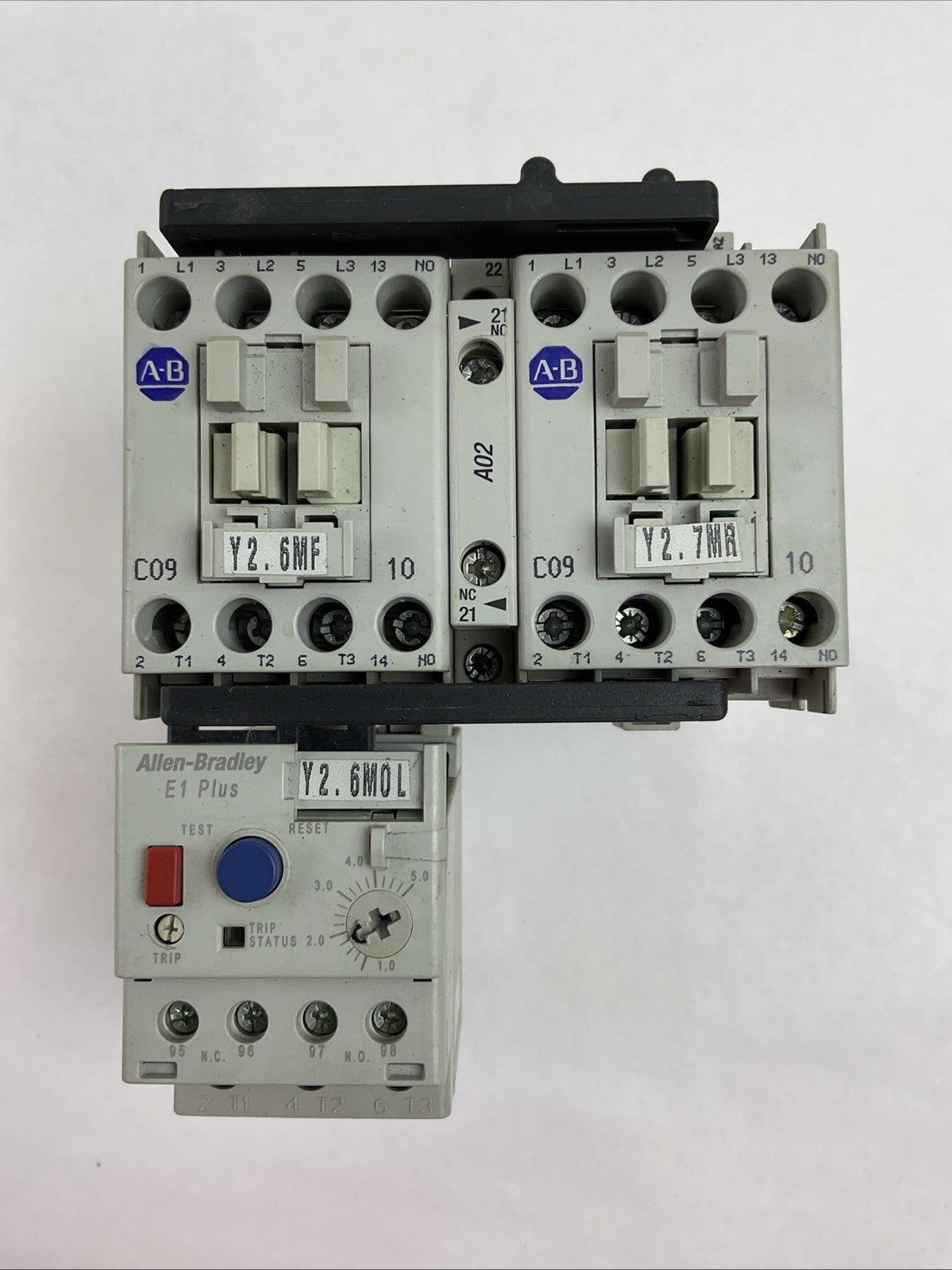 ALLEN BRADLEY 104-C09DJ22 REVERSING STARTER (100-C09*10 + 193-ED1CB 1.0-5.0A)