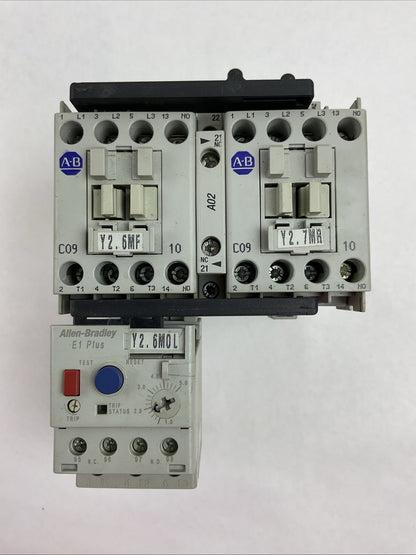 ALLEN BRADLEY 104-C09DJ22 REVERSING STARTER (100-C09*10 + 193-ED1CB 1.0-5.0A)