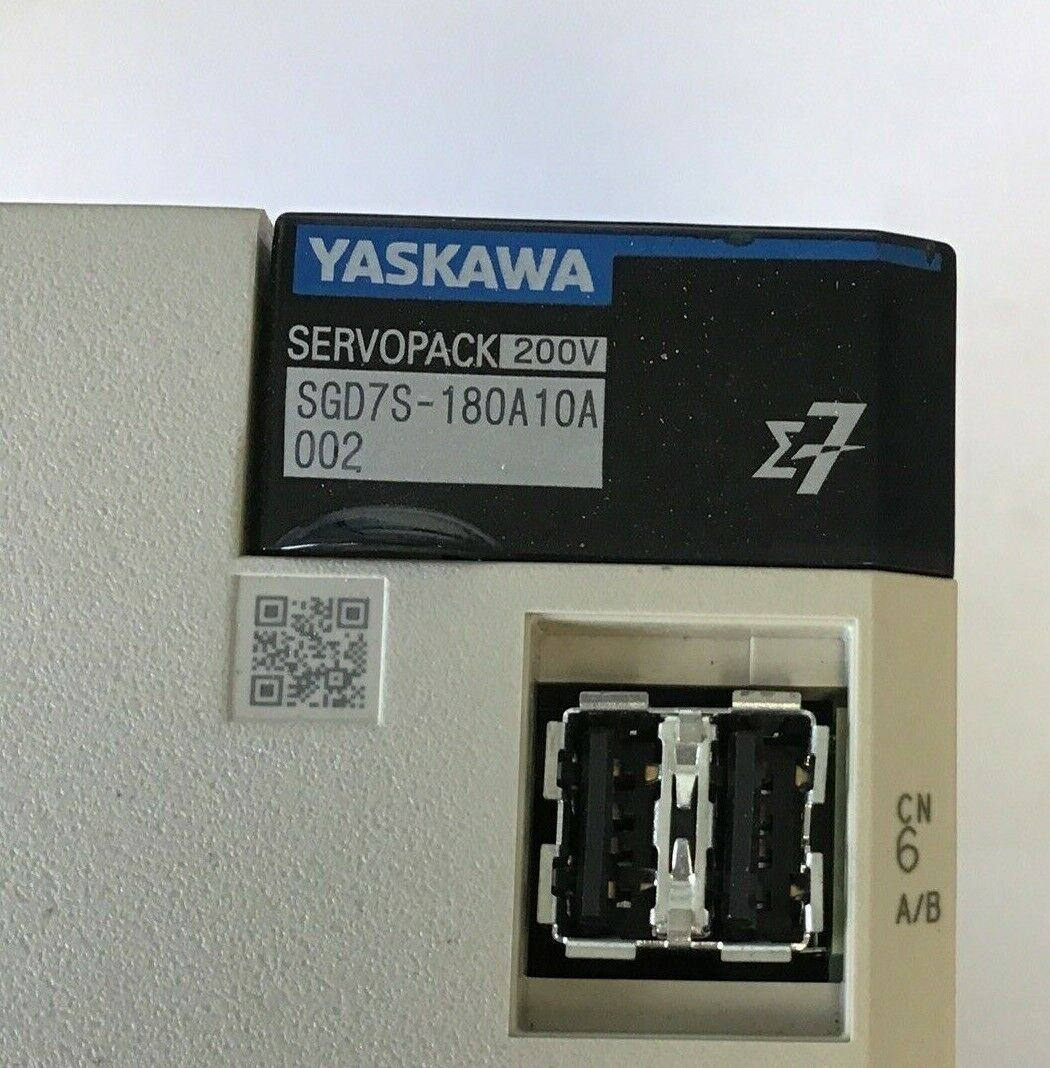 YASKAWA SGD7S-180A10A002 SERVO DRIVE 200V SERVOPACK 10A 50/60HZ