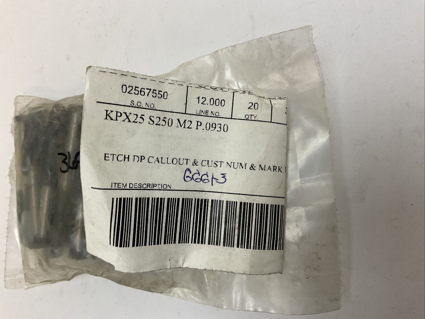 DAYTON KPX25 S250 M2 P.0930 PUNCH (BAG OF 20)