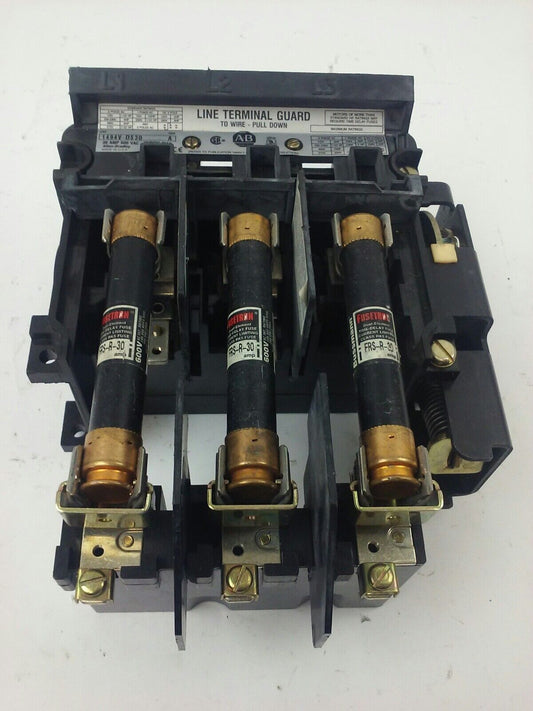 ALLEN BRADLEY 1494V-DS30 SER. A, FUSIBLE SWITCH, 3PH, 3P, 30A, 600V,1494V-FSR633