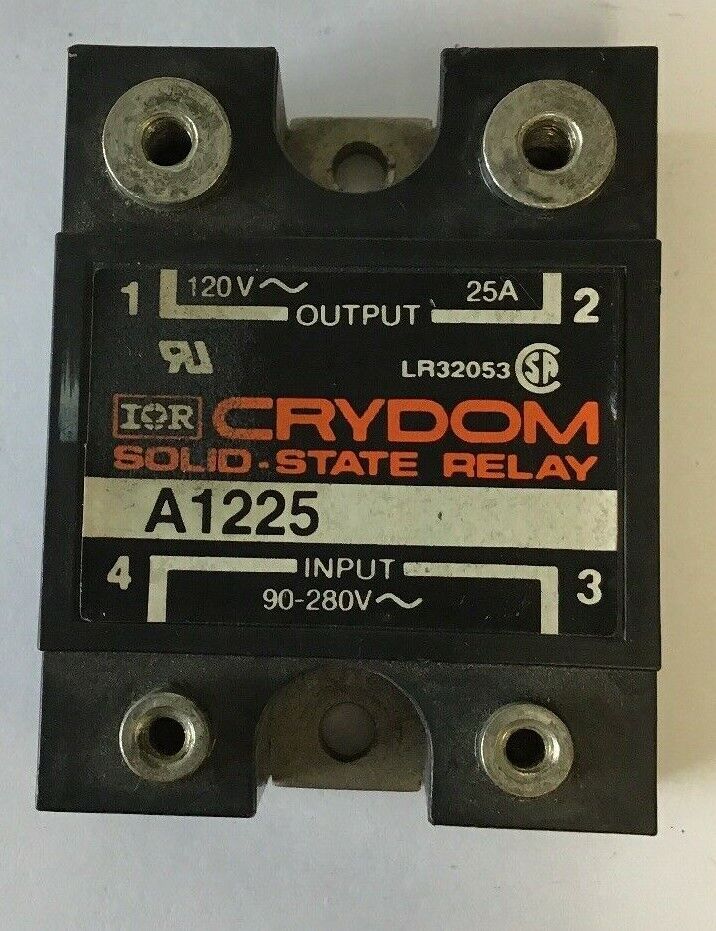 CRYDOM A1225 SOLID STATE RELAY 90-280VAC 25A