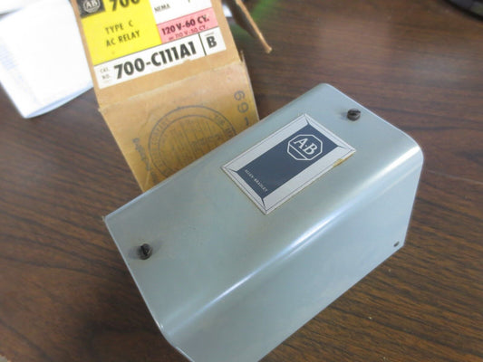 ALLEN-BRADLEY 700-C111A1 Ser. B TYPE C AC RELAY - NEW SURPLUS 120V, 2-POLE NO/NC