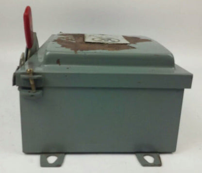 WESTINGHOUSE JHU222 H.D. SAFETY SWITCH NON FUSIBLE, 2PH, 60A, 240V/250DC,NEW JHU