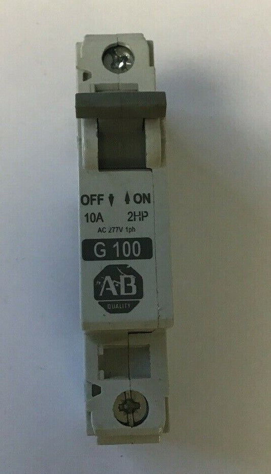 ALLEN BRADLEY 1492-CB1 G100 CIR.BREAKER 277VAC 65VDC 10A 2HP SER.C**(LOTOF6)**
