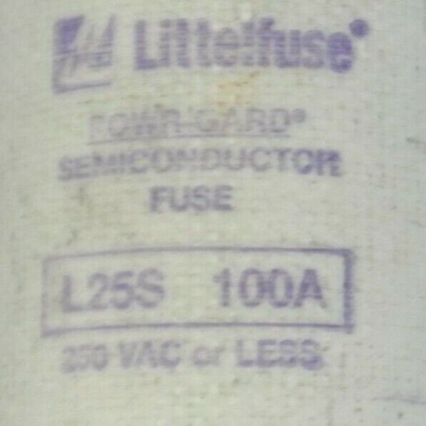 LITTELFUSE L25S 100A SEMICONDUCTOR FUSE / 100A / 250V