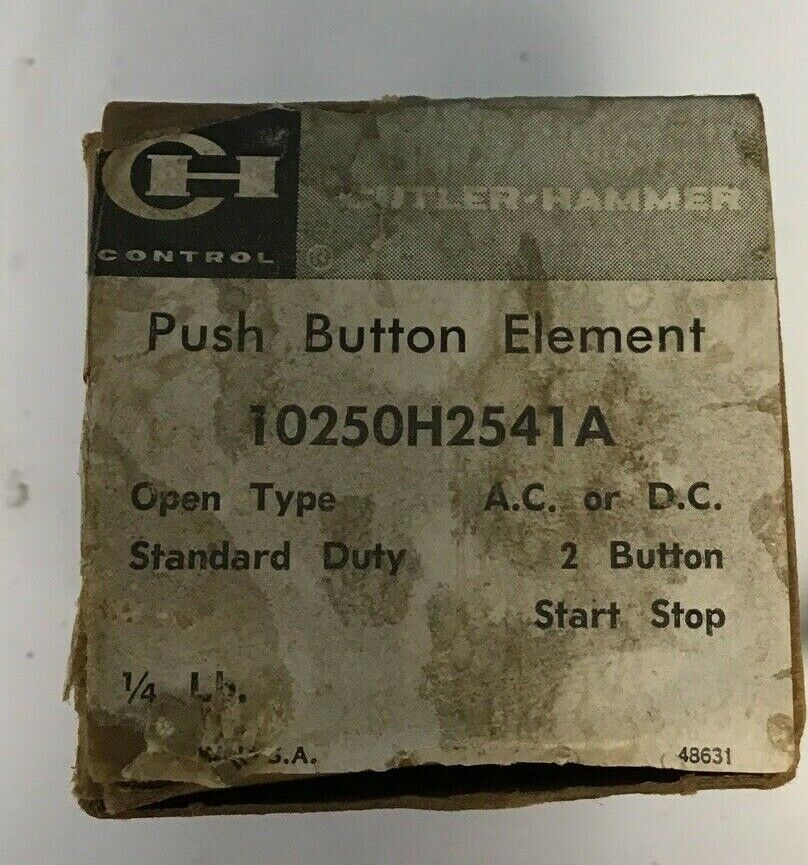 CUTLER HAMMER 10250H2541A PUSH BUTTON ELEMENT 600V