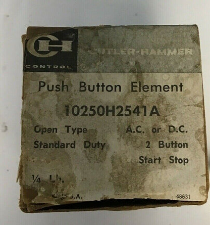 CUTLER HAMMER 10250H2541A PUSH BUTTON ELEMENT 600V
