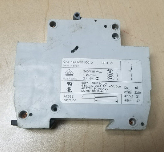 Allen Bradley 1492-SP1C010 1 Pole ser c Circuit Break 1492-SP C1 1492SP1C010