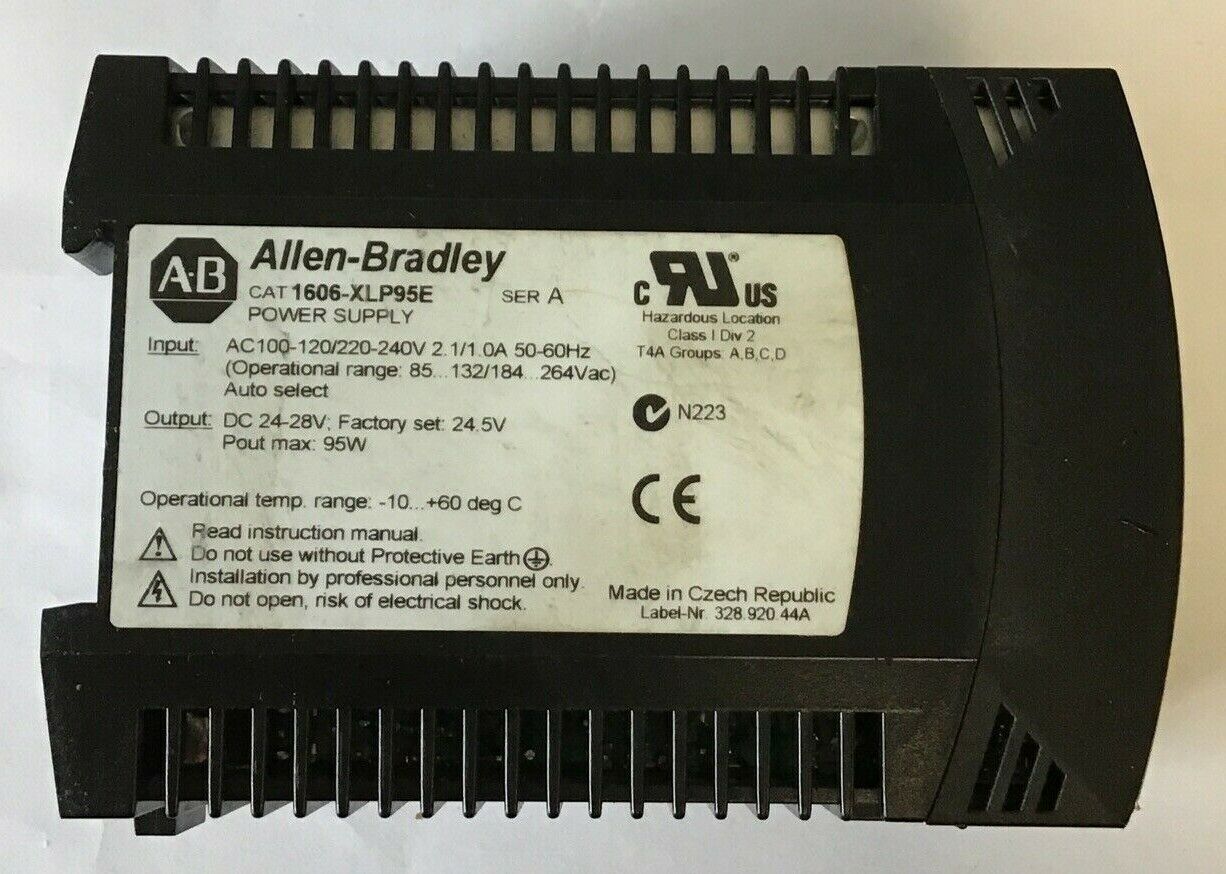 ALLEN BRADLEY 1606-XLP95E POWER SUPPLY SER.A AC100-120/220-240V 50-60HZ 95W