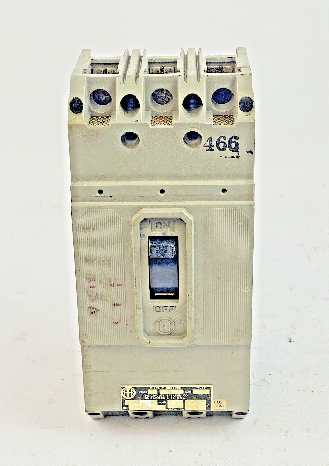 ITE / SIEMENS - HF3-B070 - CIRCUIT BREAKER - 70 AMP, 250 DC, 600 VAC, 3 POLE