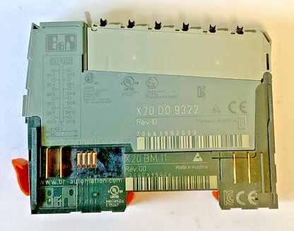 B&R X20 D0 9322 DIGITAL OUTPUT PLC REV.IO / X20 BM 11 REV. G0 BASE