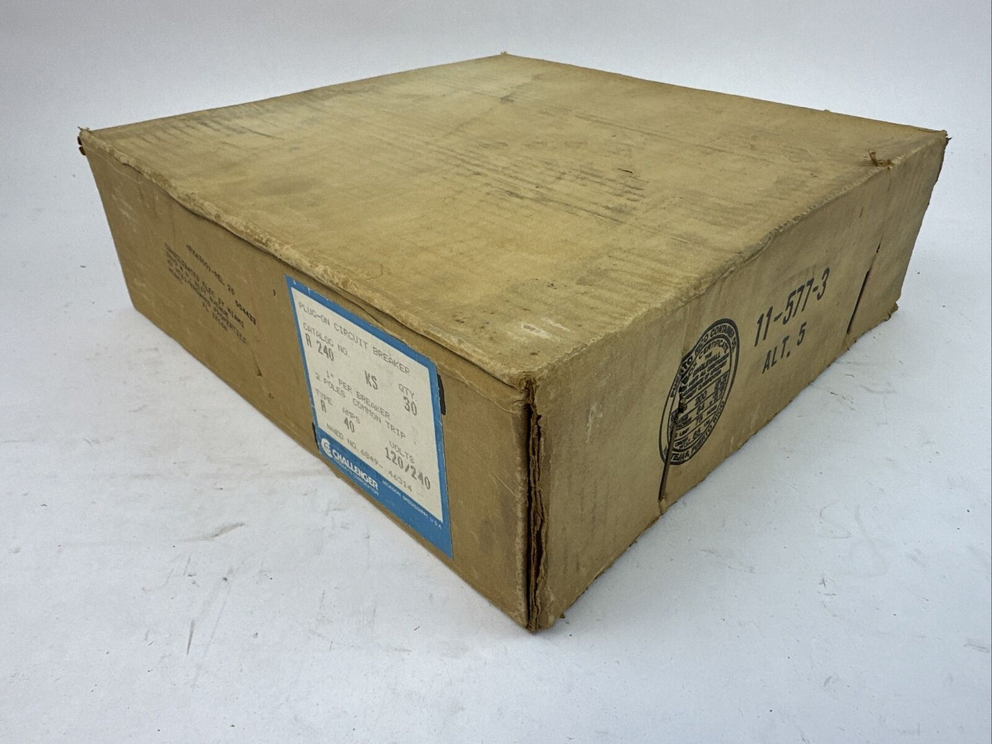 CHALLENGER A240 PLUG-ON CIRCUIT BREAKER 40AMP 2POLE 120/240VAC (BOX OF 30)