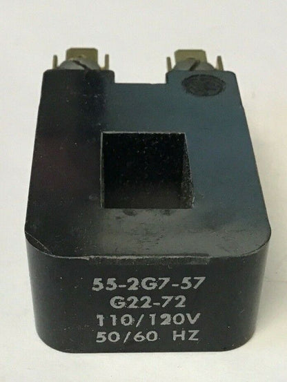 GENERAL ELECTRIC 55-2G7-57 G22-72 COIL 110/120V 50/60HZ