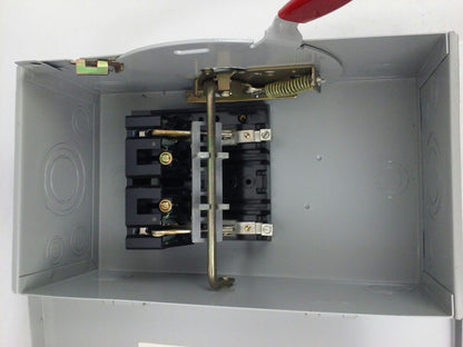 WESTINGHOUSE HEAVY DUTY SAFETY SWITCH HUN261 30A, 600/480VAC/600DC, 2P, INDOOR