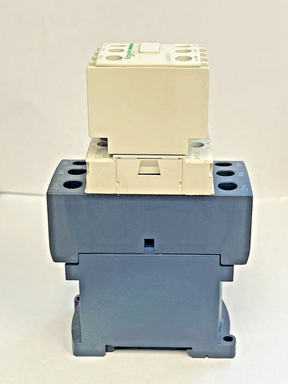 SCHNEIDER ELECTRIC - LC1D32 - CONTACTOR 24VDC & SCHNEIDER LADN31 - CONTACT BLOCK