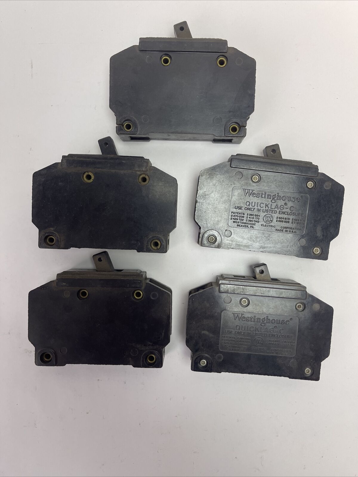 CUTLER HAMMER / WESTINGHOUSE QCL1015 CIRCUIT BREAKER 15A 1P 120/240VAC(LOT OF 5)