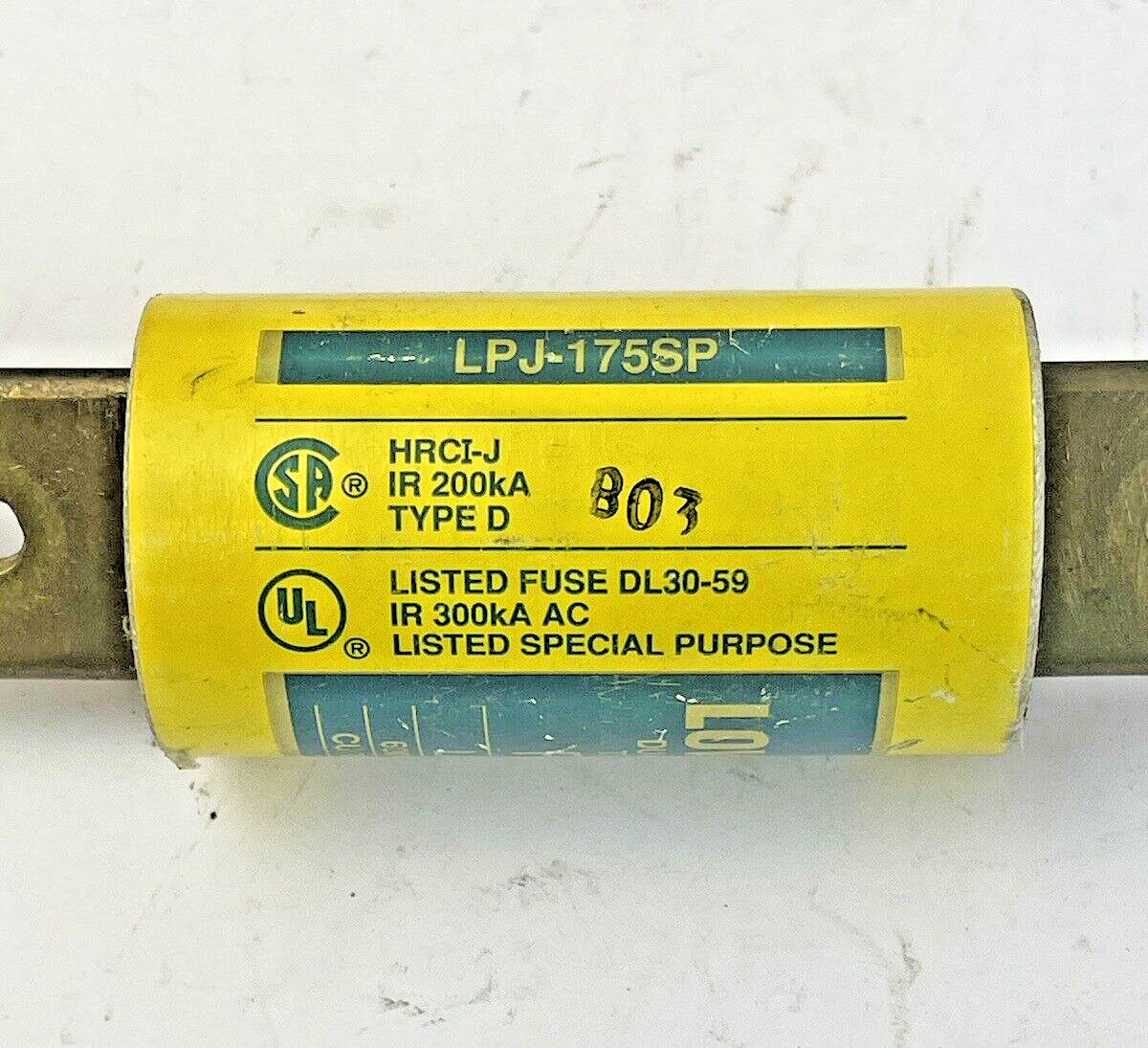 BUSS - LPJ-175SP- DUAL-ELEMENT, TIME DELAY, CURRENT-LMTG - FUSE - 125A, 600 VAC