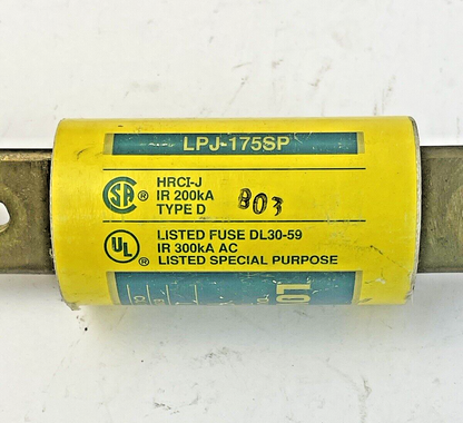 BUSS - LPJ-175SP- DUAL-ELEMENT, TIME DELAY, CURRENT-LMTG - FUSE - 125A, 600 VAC