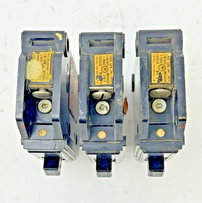 WESTINGHOUSE *LOT OF 3* - QC1015 - SNAP-IN CIRCUIT BREAKER - 1 POLE/15A/120 VAC
