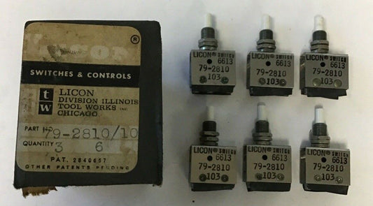 LICON SWITCH COMPONENTS 79-2810****LOTOF6****