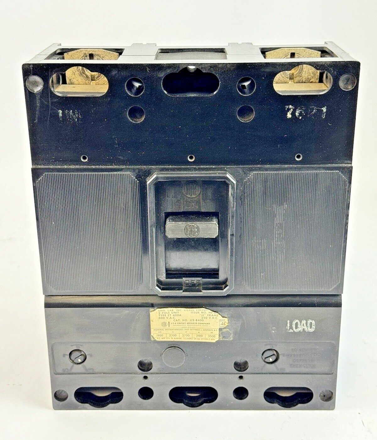 ITE - JJ2B400 - THERMAL MAGNETIC CIRCUIT BREAKER - 400 A, 2 POLE, 600 VAC