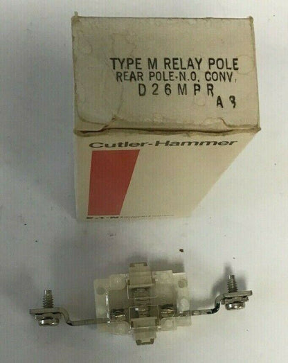 CUTLER HAMMER D26MPR TYPE M RELAY REAR POLE N.O. ****LOTOF2****