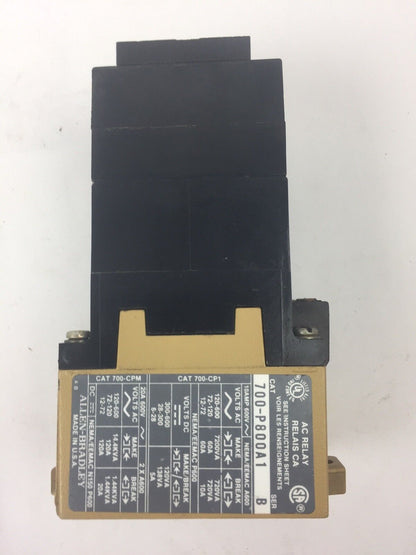 ALLEN BRADLEY 700-P800A1 AC RELAY 115-120V 60HZ 110V 50HZ SER B