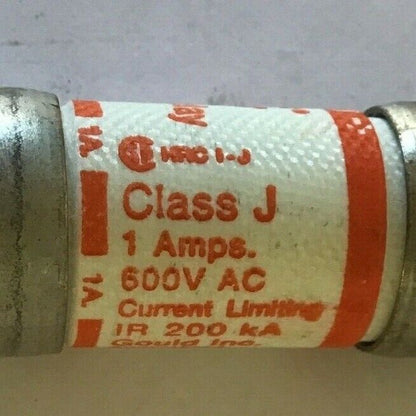 GOULD SHAWMUT AJT1 FUSE AMP-TRAP 1A TIME DELAY CLASS J 600VAC ***LOTOF10***