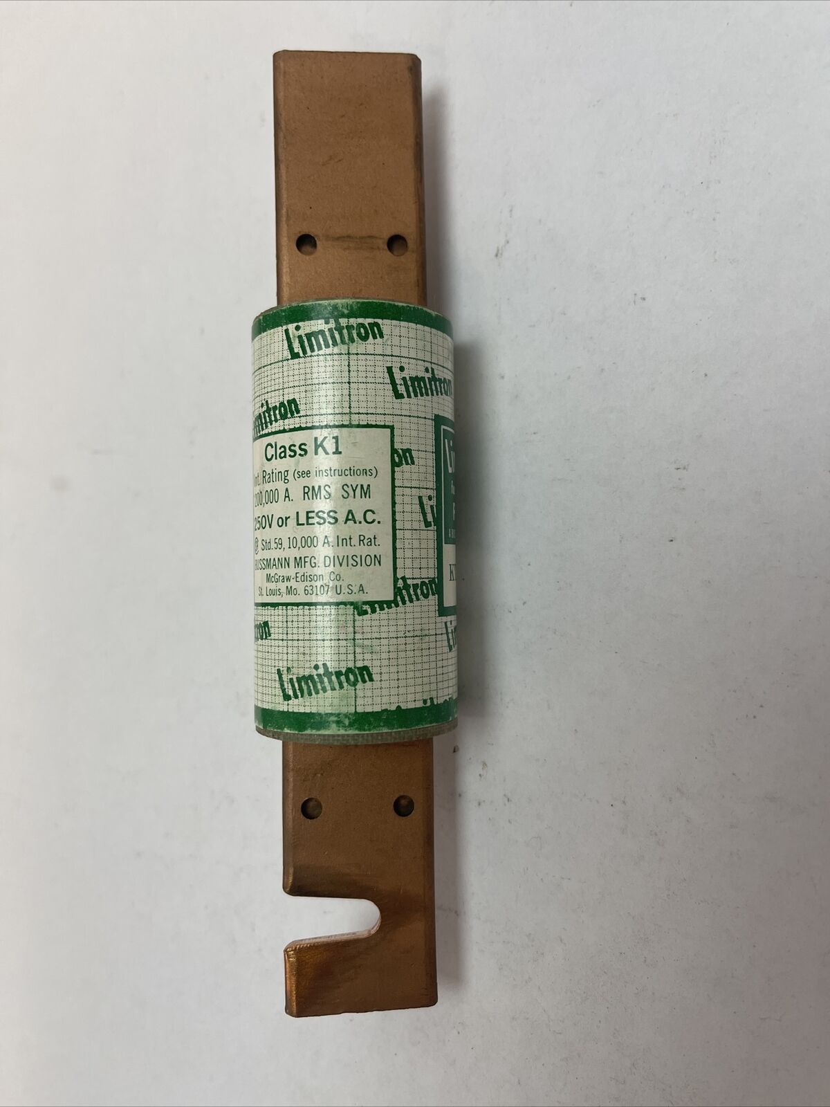 BUSSMAN LIMITRON KTNR200 FUSE 200AMP 250VAC CLASS K1