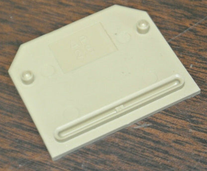 LOT of 17 / WEIDMULLER APSAK2.5 SEPARATING PLATES / BEIGE / NEW SURPLUS