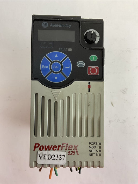 ALLEN BRADLEY 25B-D1P4N114 AC DRIVE FRN 5.001 OUTPUT 0-460VAC SER A POWERFLEX