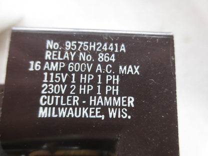 CUTLER-HAMMER 9575H2441 TYPE AA RELAY