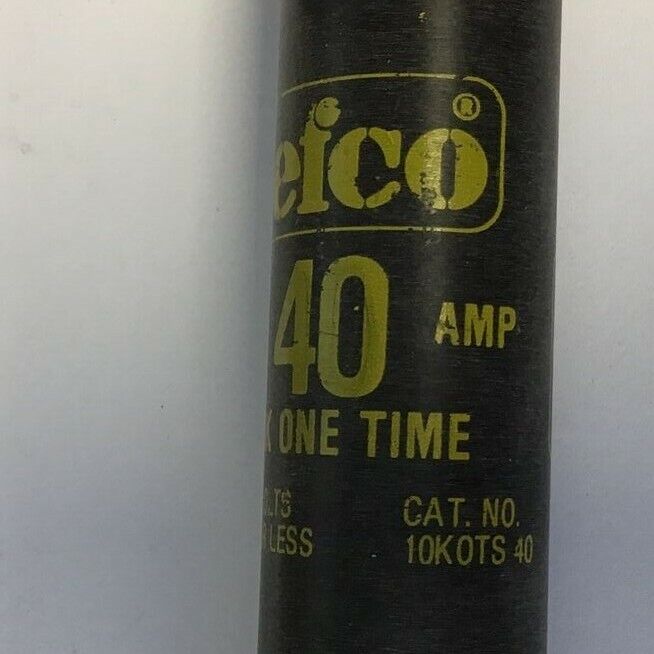 CEFCO 10KOTS40 10K ONE TIME FUSE CLASS H 600VAC ***LOTOF4***