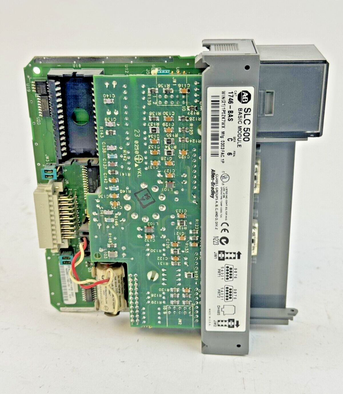 ALLEN-BRADLEY - 1746-BAS SER. C FRN: 6 - SLC 500 BASIC MODULE *NO DOOR*