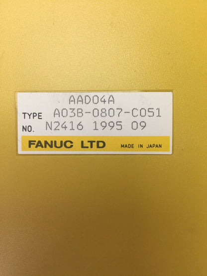 FANUC A03B-0807-C051 ANALOG INPUT MODULE